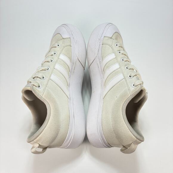 Adidas Bravada 2.0 White Canvas Low Top Platform Shoes IE2309 Women’s Size 10 - Picture 7 of 10